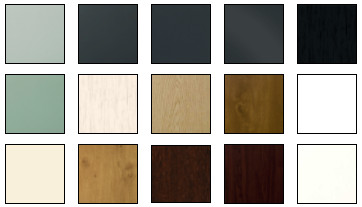 A vast range of colour options available from stock